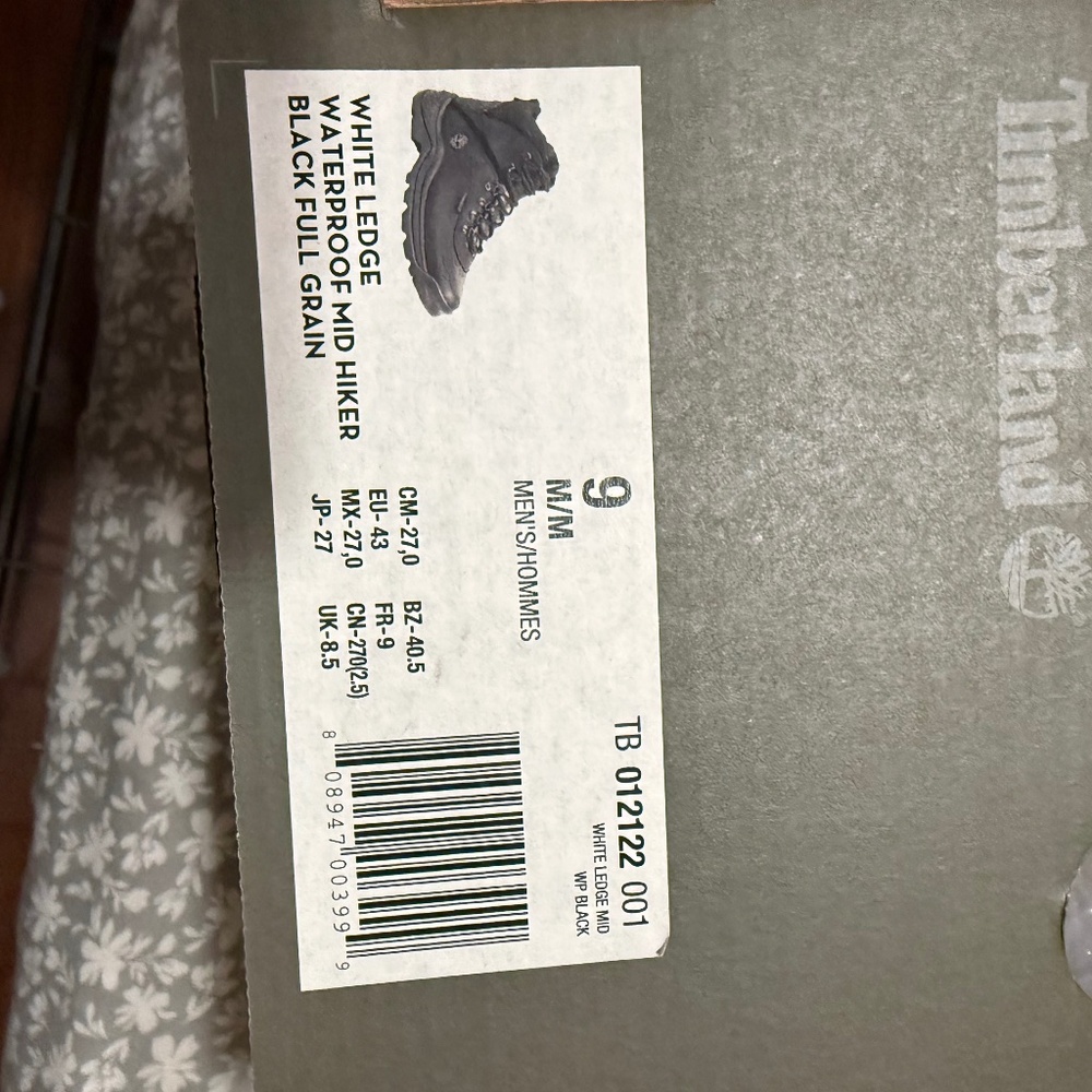 Timberland White Ledge Waterproof men’s size 9M